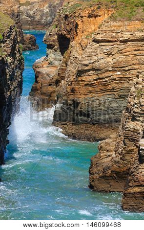 Cantabric Coast Summer Landscape.