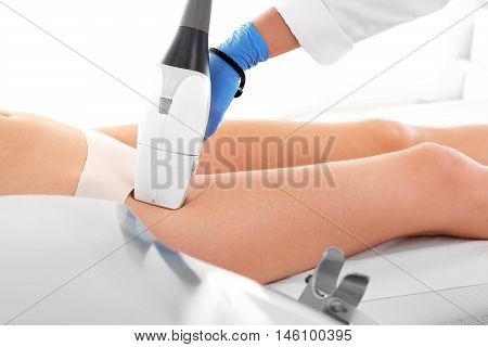 Head for laser hair removal.Cosmetic surgery, laser therapy
