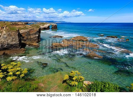 Cantabric Coast Summer Landscape.