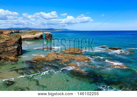 Cantabric Coast Summer Landscape.