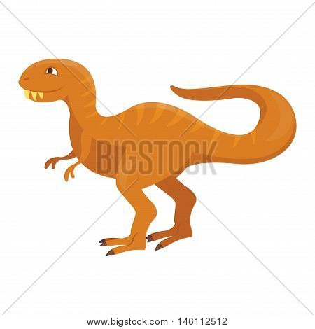 Dinosaur cartoon vector illustration. Cartoon dinosaurs cute monster funny animal and prehistoric character cartoon dinosaur. Cartoon comic fantasy dinosaur reptile