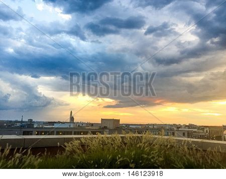 Stormclouds And Sunset
