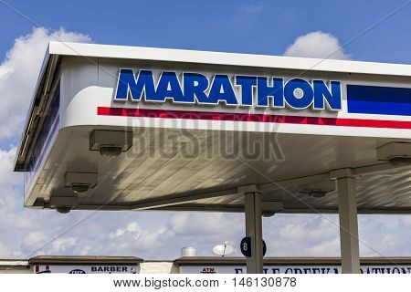 Indianapolis: Circa September 2016: Marathon Petroleum Retail Gas Station. Marathon Petroleum Refines and Markets Oil Products II