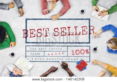 Best Choice Seller Award Finest Certificate Graphic Concept
