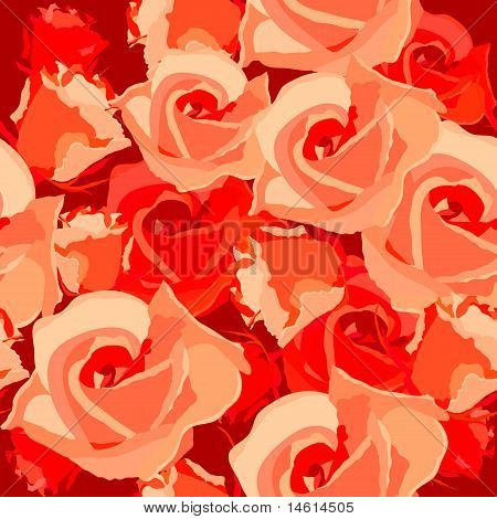 Padrão sem emenda com rosas