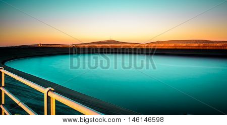 Sunrise over The highest mountain Praded of Czech mountains Jeseniky
