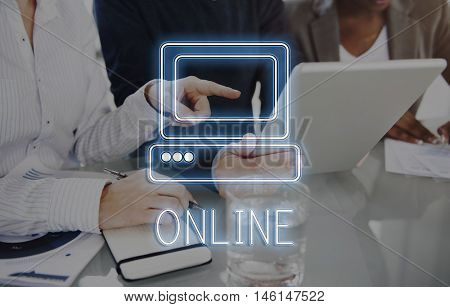 Online Media Technolgoy Website Concept