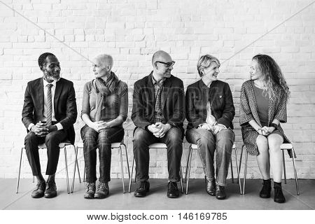 Group Discussion Team Talking Concept