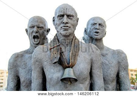 Frejus Port, France, 18 Aug 2016: Contemporary Statue In The Provencal Port Of Frejus, Depicting The