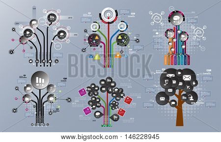 Infographics master collection, vector