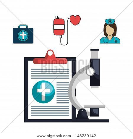 set online services medical isolated vector illustration eps 10