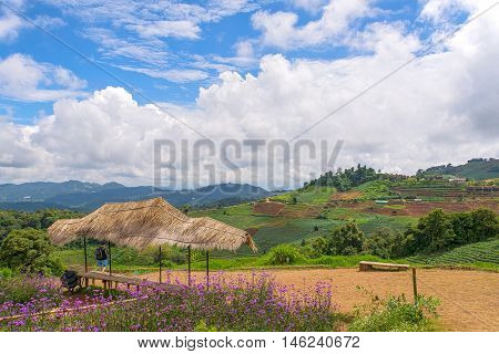 Mon Jam viewpoint at Chiang Mai Thailand.