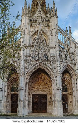 The Church of Saint-Maclou is a Roman Catholic church in Rouen France. Portal