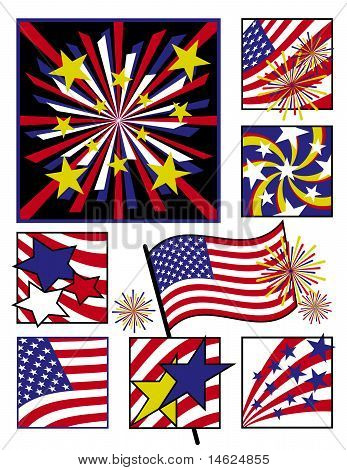 American Celebrations in Solid Colors