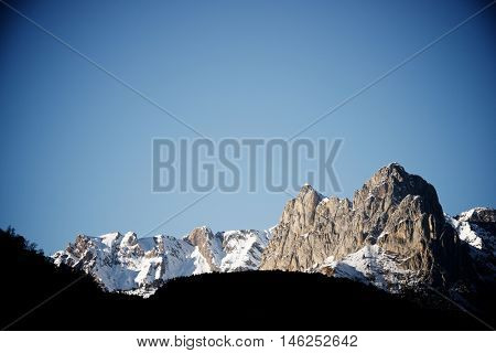Foratata Peak in Tena Valley, Aragon, Huesca, Spain.