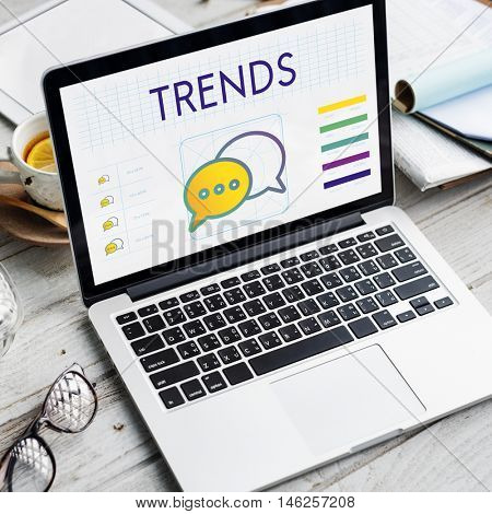Trends Interact Connection Discussion Concept