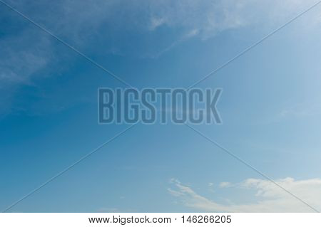 beautiful blue sky with clouds in natrue background