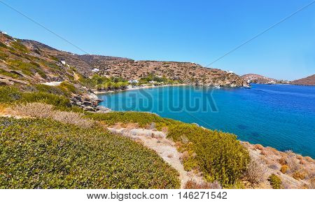 landscape of Apokofto at Sifnos island Greece