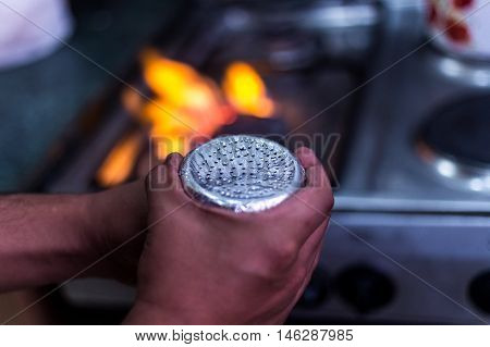 Preparing Hookah At A Restaurant