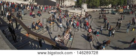 Crowd Of People In London