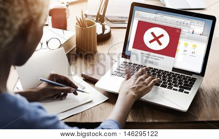 Error Alert Failure Icon Problem Concept
