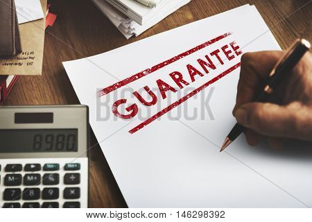 Guarantee Assurance Quality Warranty Certified Concept