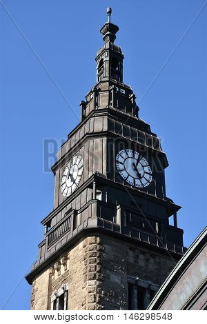 HAMBURG, GERMANY - AUG 25: Hauptbahnhof in Hamburg, Germany, as seen on Aug 25, 2016. It is the main railway station in the city, the busiest in the country and the second busiest in Europe.