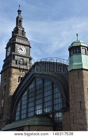 HAMBURG, GERMANY - AUG 25: Hauptbahnhof in Hamburg, Germany, as seen on Aug 25, 2016. It is the main railway station in the city, the busiest in the country and the second busiest in Europe.
