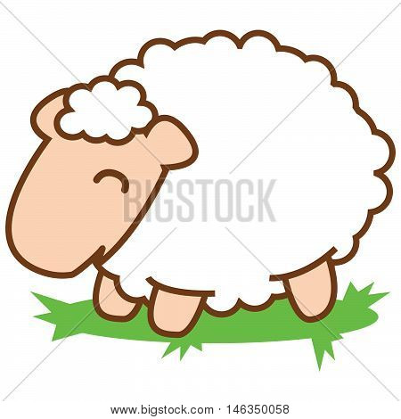 Sheep of vector art illustration stock collection