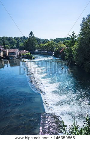 Borghetto village .Valeggio sul Mincio in Italy