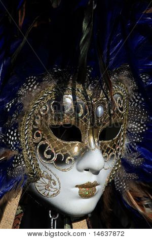 Una maschera di Carnevale bella da Venezia Italia