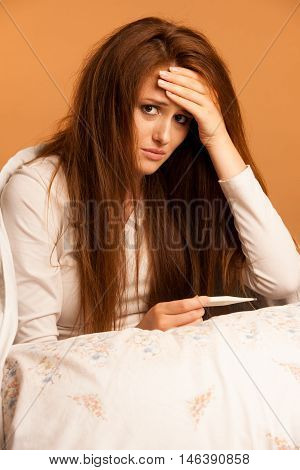 Fever Illness Flu Woman