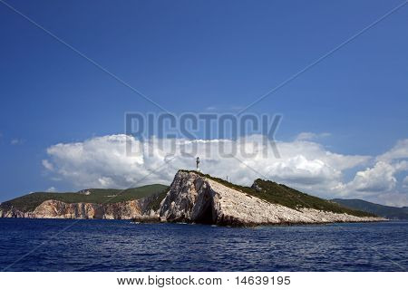 Porto Katsiki strand på den Ioniske ø i Lefkas Grækenland