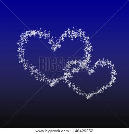 Valentine's day background with heart. Bright colorful light effect background