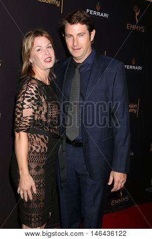 LOS ANGELES - SEP 8:  Wife, Derek Cecil at the TV Academy Reception for the Nominees for Outstanding Casting at the Montage Hotel on September 8, 2016 in Beverly Hills, CA