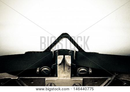 Vintage typewritter message concept with blank space