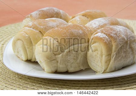 Some Fresh Bread On The Table.