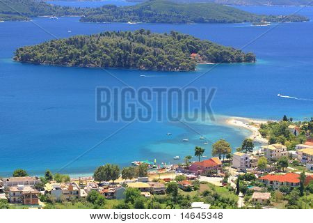 Hafen von Nidri auf Lefkada Insel Griechenland