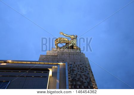 Worker And Kolkhoz Woman Monument In Moscow, Russia
