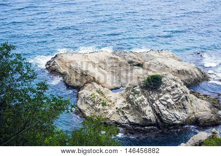 Beautiful landscape of the sea coast. 2016