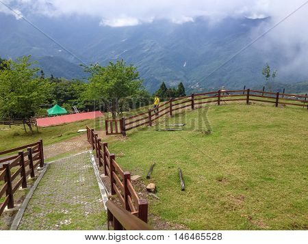 Cingjing farm, beautiful nature landmark at Taiwan
