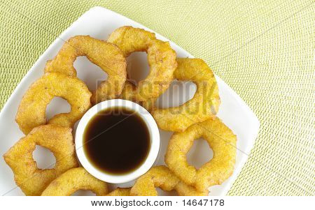 Peruviano Dessert chiamato Picarones