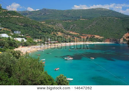 Spiaggia di Lichnos a Parga Grecia