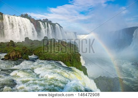 Close View Of One Of The Cataratas Water Falls