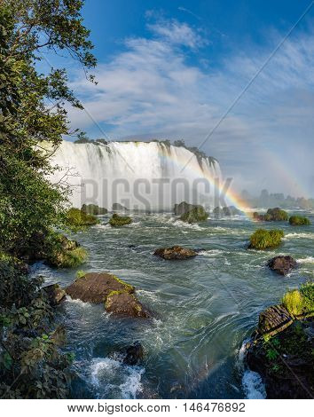 Close View Of One Of The Cataratas Water Falls