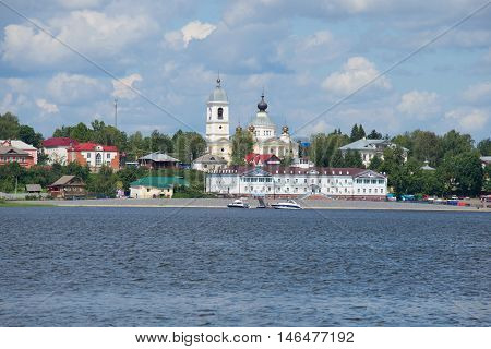 MYSHKIN, RUSSIA - JULY 13, 2016: View of the hotel complex 