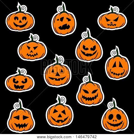 Halloween background for your design. Vector illustration..