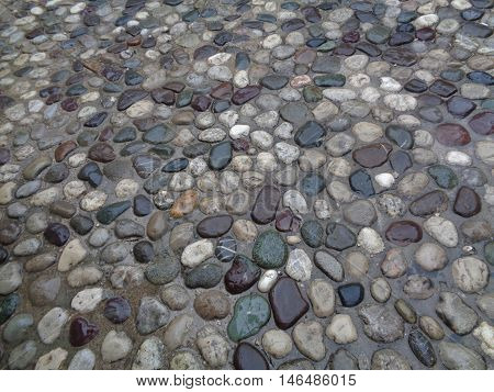 Cobblestone Path after raining in Mostar, Bosnia and Herzegovina