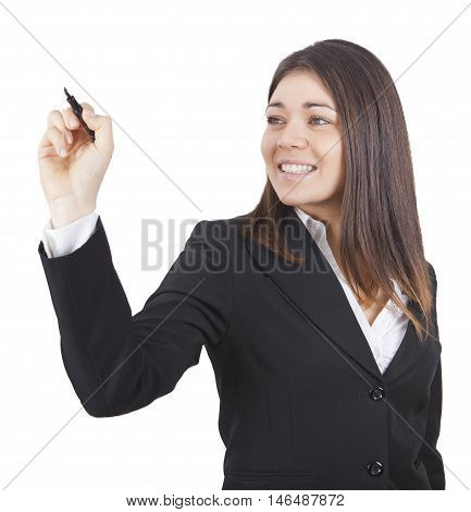 Young Businesswoman Writing