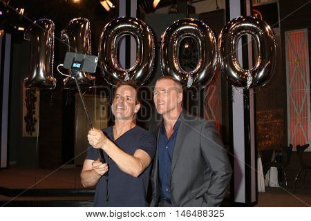 LOS ANGELES - SEP 8:  Christian LeBlanc, Sean Carrigan at the Young and The Resltless 11,000 Show Celebration at the CBS Television City on September 8, 2016 in Los Angeles, CA